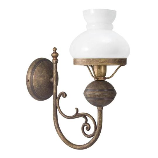 klasszikus rez lampa vintage paraszthaz lampa klasszikus mediterran rusztikus antikolt loft konyha nappali haloszoba falikar uvegburas balaton videki hangulatu lampa lameridiana lakberendezesi aruhaz.jpg